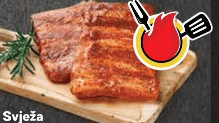 Svinjska marinirana rebra 1 kg - Akcija u trgovini Plodine