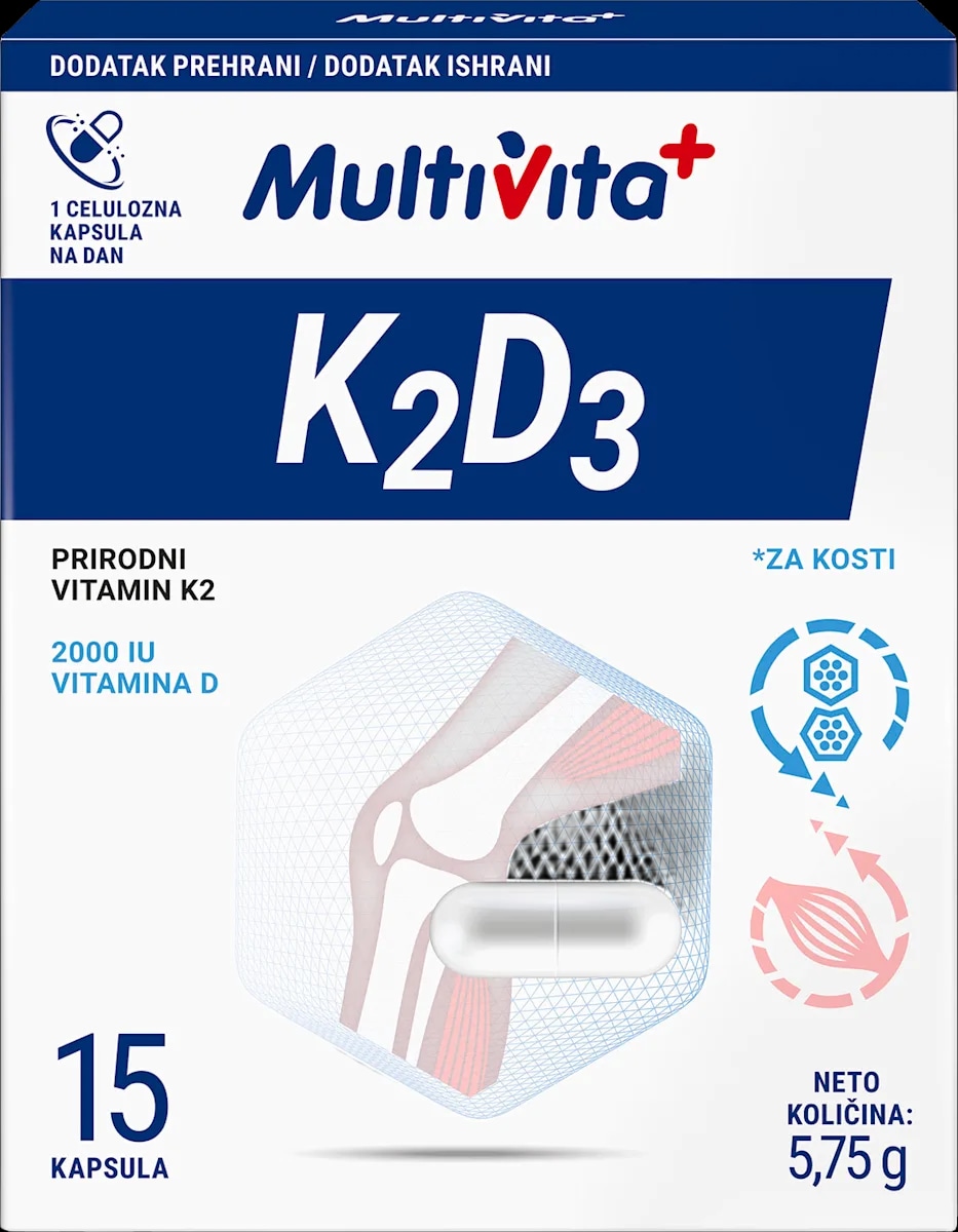 Multivita vitamini K2D3 15 kom. Akcija u trgovini Dm