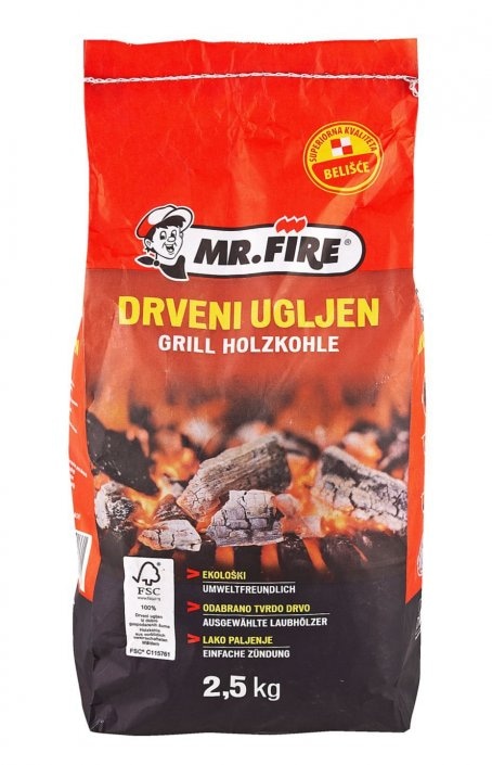 Drveni ugljen 2,5 kg Mr. Fire - Akcija u trgovini Kaufland