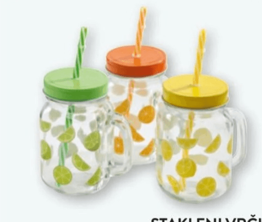 Stakleni vrčić 500 ml, 1 kom - Akcija u trgovini Spar