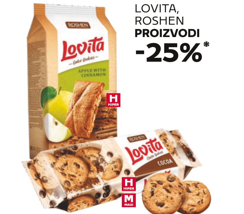 Odabrani Lovita, Roshen proizvodi - Akcija u trgovini Tommy