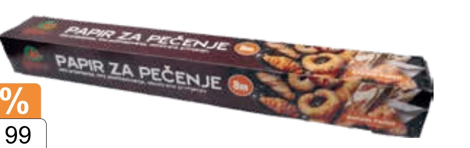 Papir za pečenje 8 m 38 cm - Akcija u trgovini KTC