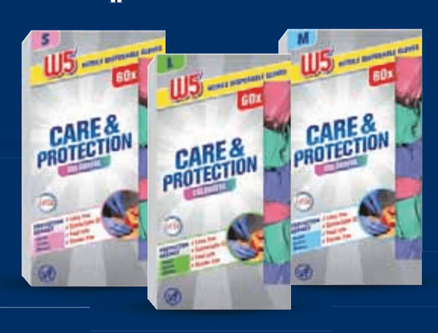 W5 Šarene jednokratne rukavice 60 komada - Akcija u trgovini Lidl