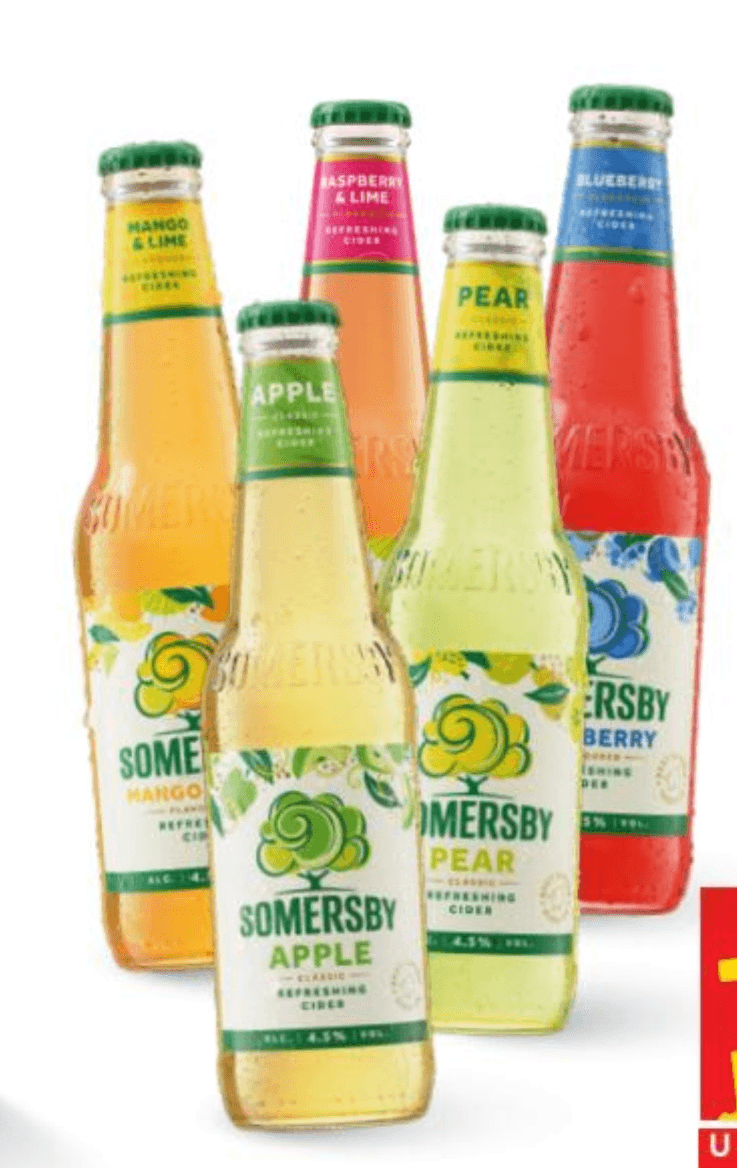 Cider Somersby 0,33 L - Akcija u trgovini Interspar