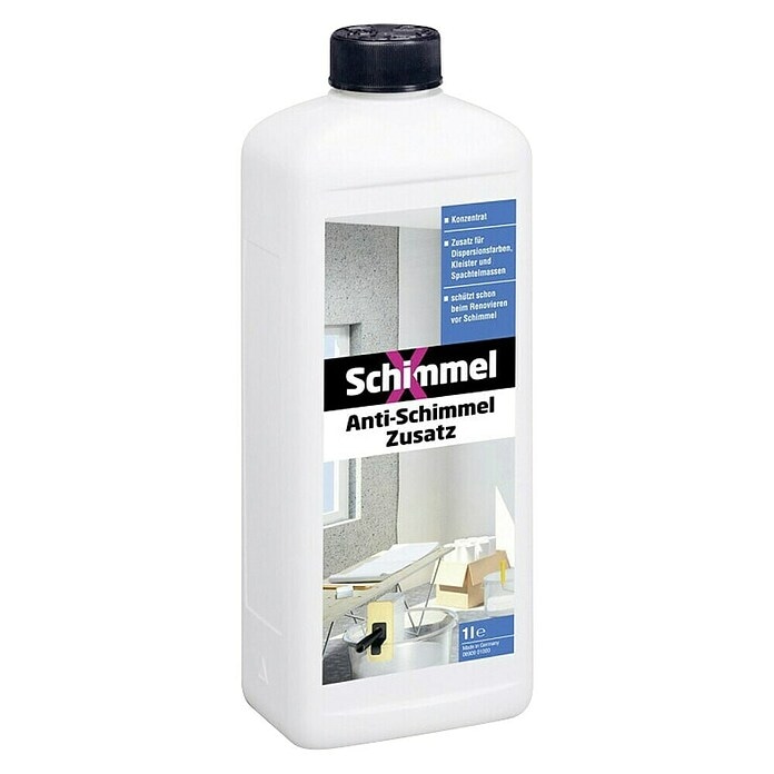 Aditiv za poboljšano čišćenje terasa te vanjskih i unutarnjih zidova 1 l Schimmel Anti-Schimmel Zusatz - Akcija u trgovini Bauhaus