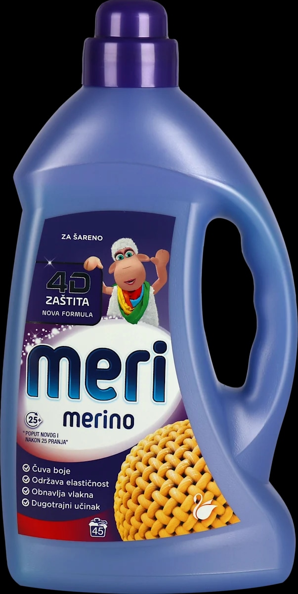 Tekući deterdžent za šareno rublje Meri Merino 45 pranja Akcija u trgovini Bakmaz