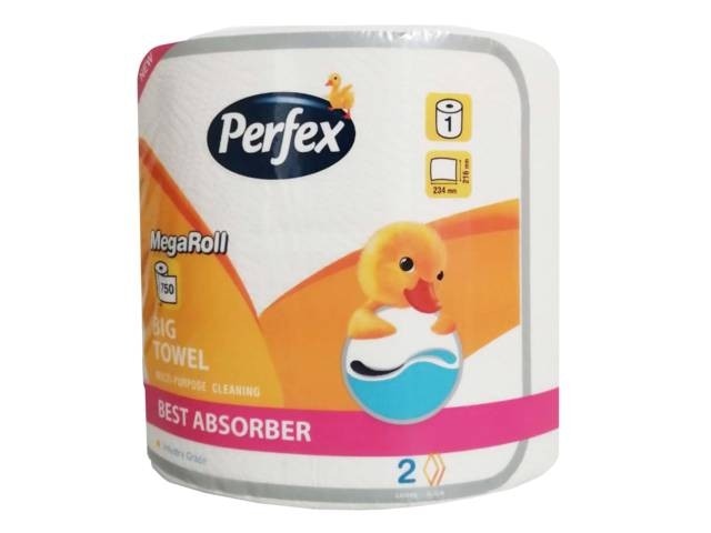 Perfex kuhinjski ručnik mega jumbo troslojni 1 rola Akcija u trgovini Kaufland