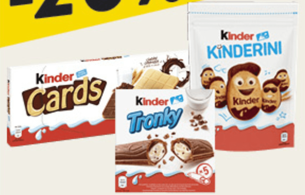 Odabrani Kinder keksi - Akcija u trgovini Konzum