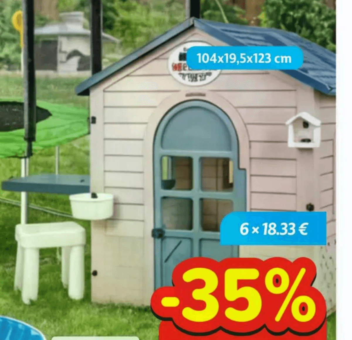 Kućica za igru 104x19,5x123 cm - Akcija u trgovini Plodine