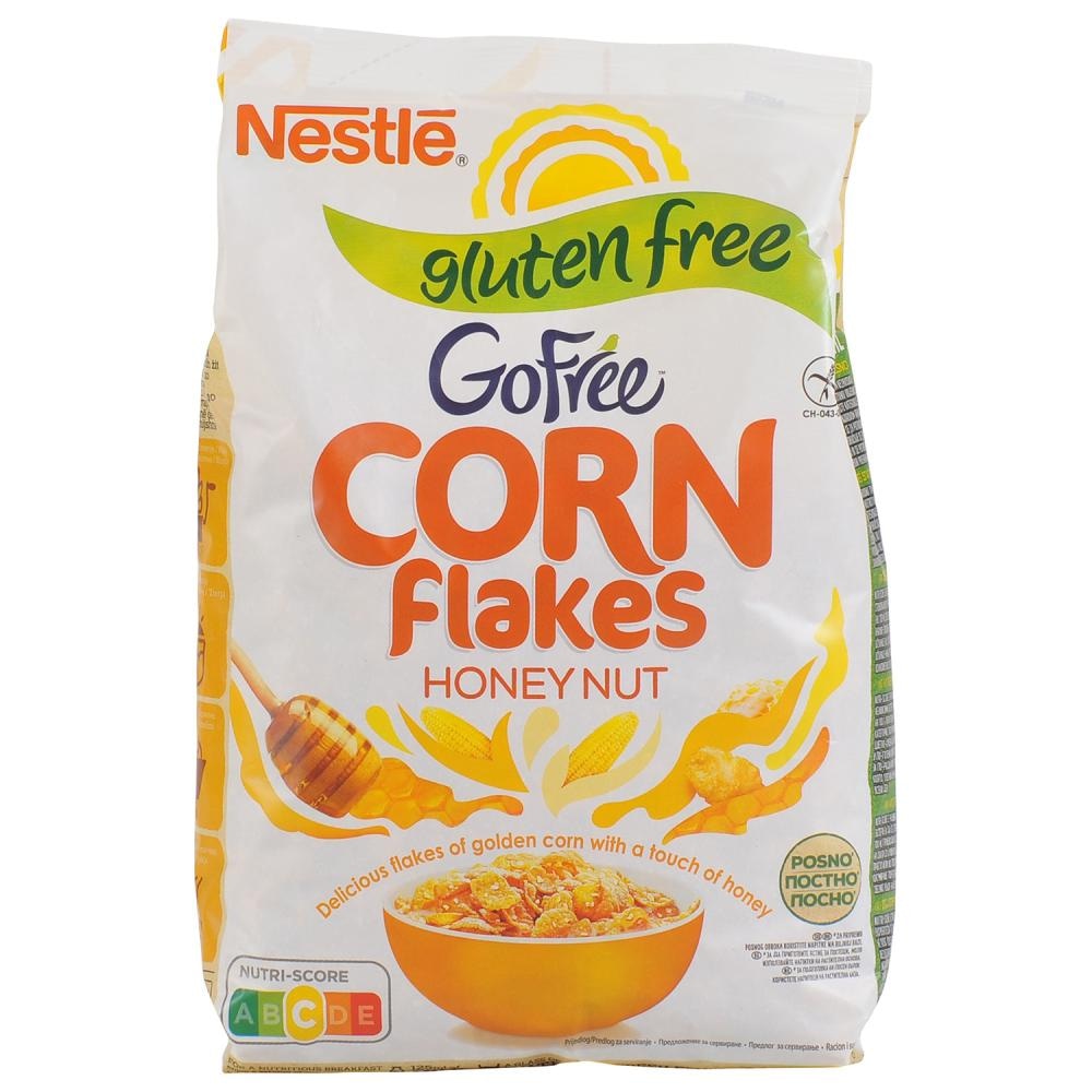 Nestle Corn Flakes Honey Nut bez glutena 450 g - Akcija u trgovini Metro