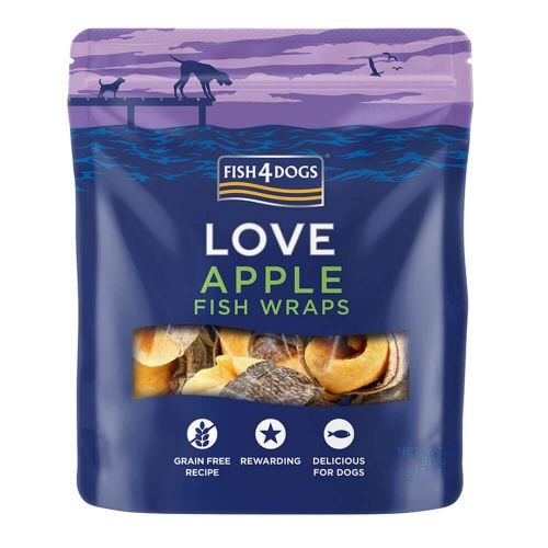 Fish4Dogs Love Apple Fish Wraps 90 g - Akcija u trgovini Zoo City