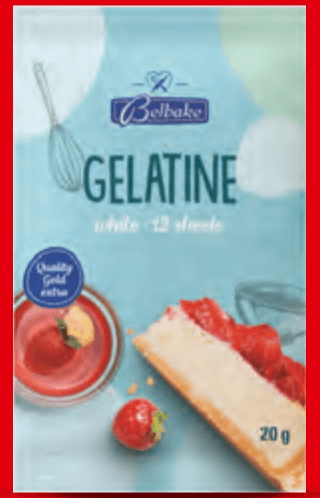 Želatina u listićima 20 g, 12 listića Belbake - Akcija u trgovini Lidl