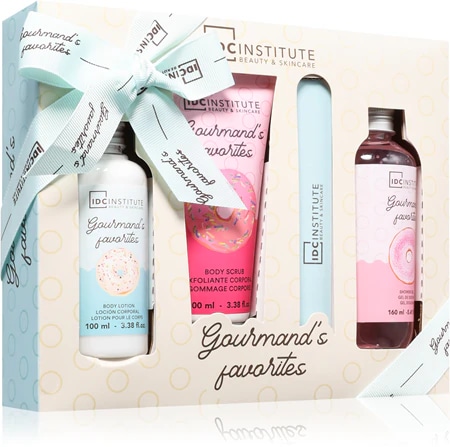 Poklon set IDC Gourmand's Favorites 200ml gel za tuširanje, 200ml losion za tijelo, 200ml pjenasta kupka za tuširanje IDC Institute - Akcija u trgovini KTC