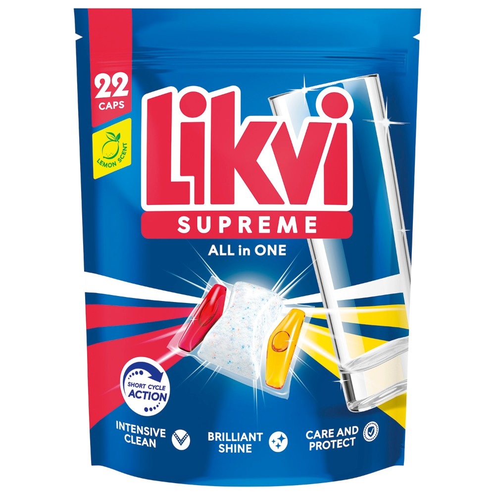 Likvi Supreme kapsule za pranje suđa 22 kom Akcija u trgovini Stanić Diskont