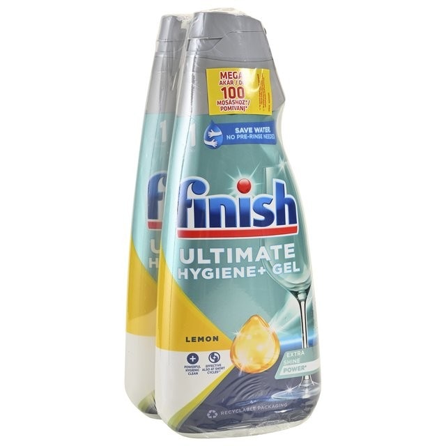 Finish Ultimate gel za strojno pranje posuđa Lemon 2x1 l Akcija u trgovini Dm