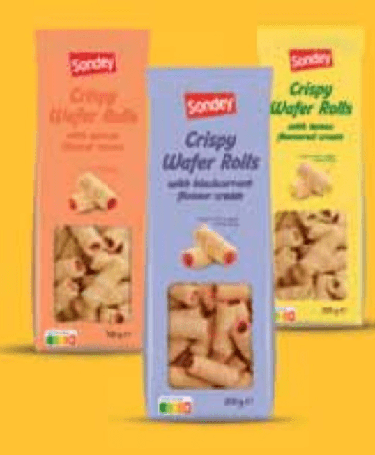 Sondey Punjene vafel rolice 200 g - Akcija u trgovini Lidl