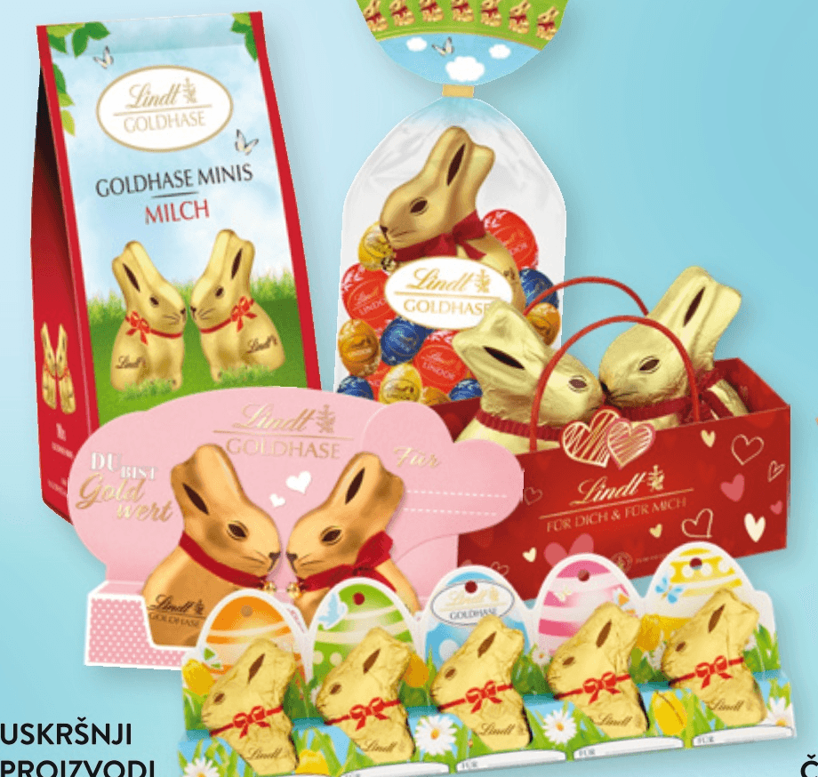 Uskršnji proizvodi Lindt - Akcija u trgovini Interspar