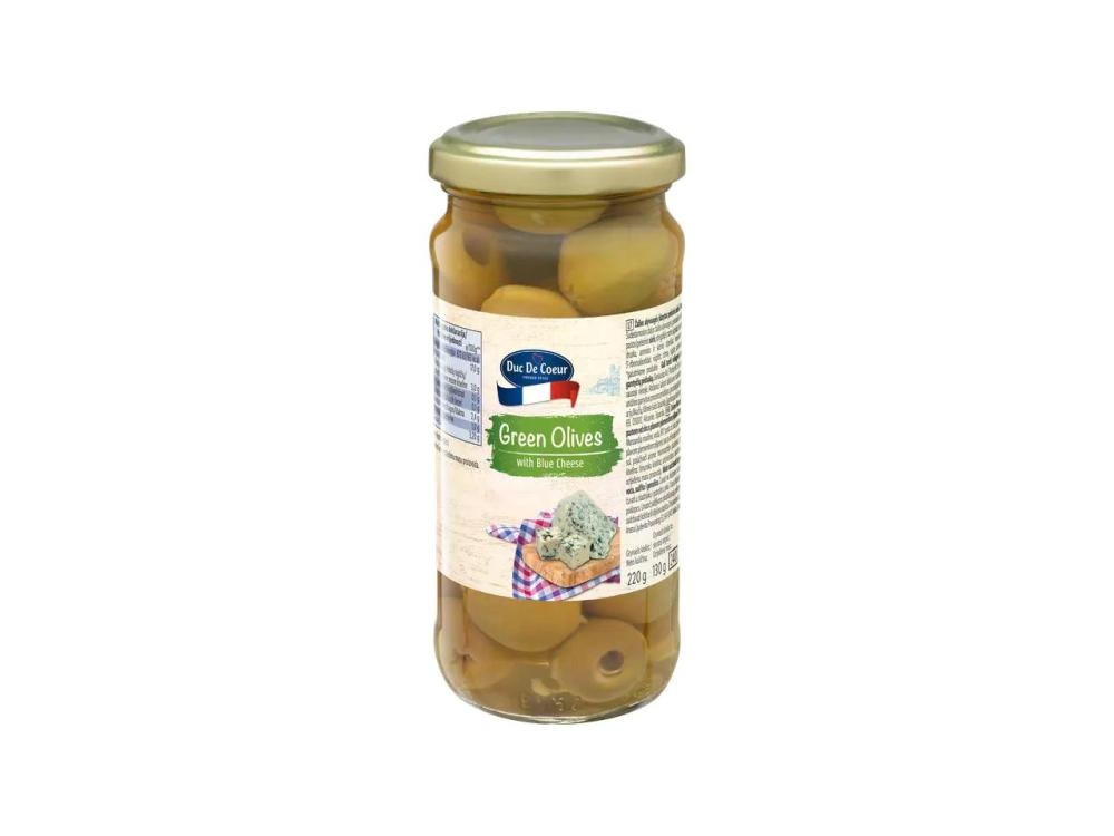 Zelene masline punjene s plavim sirom 220 ml Duc De Coeur - Akcija u trgovini Lidl