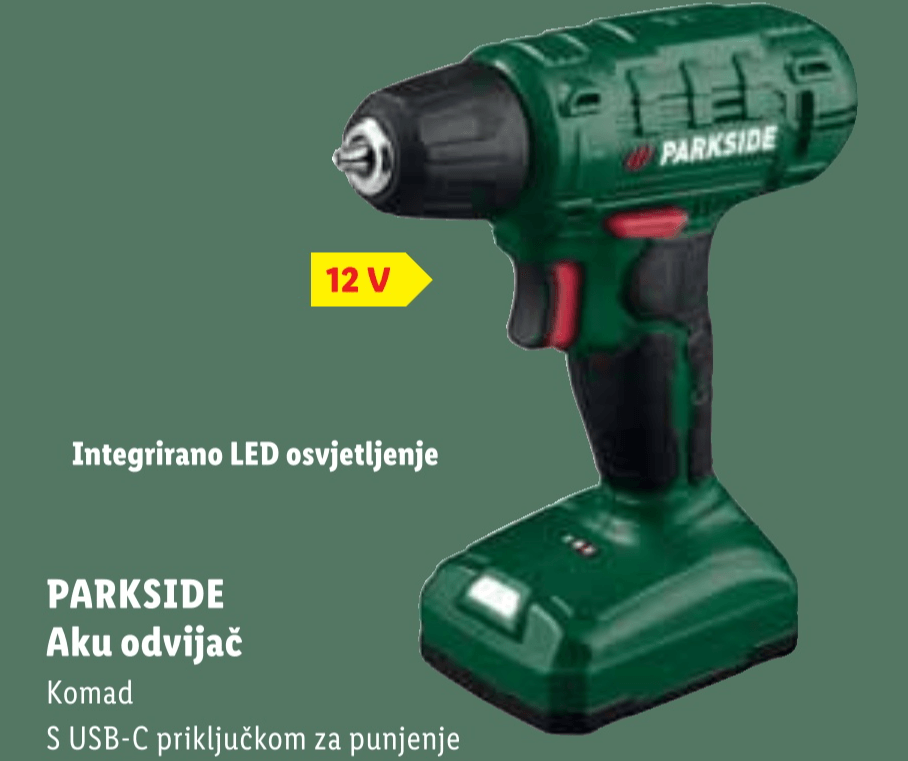 PARKSIDE Aku odvijač - Akcija u trgovini Lidl