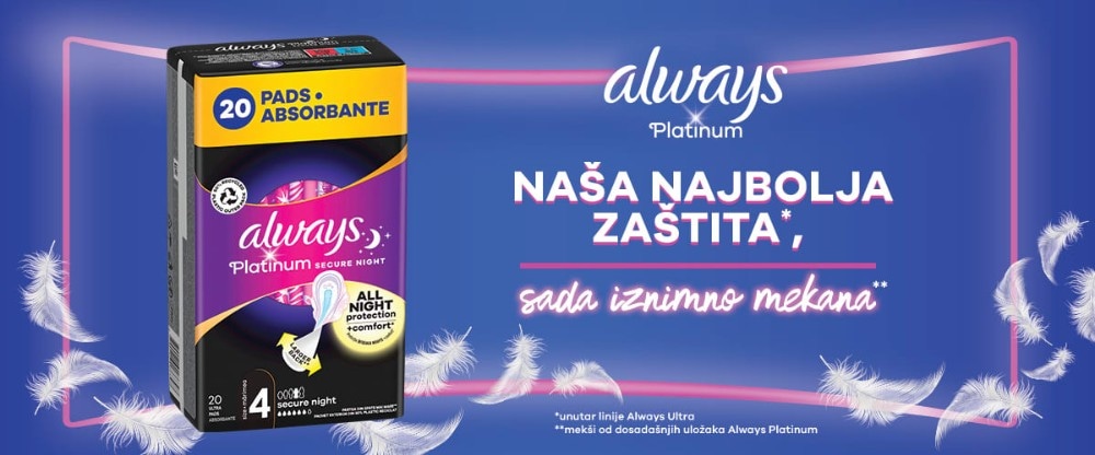 Always higijenske i dnevne uloške Akcija u trgovini Bipa