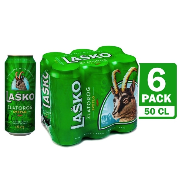 Pivo Laško Zlatorog 6 x 0,5 L - Akcija u trgovini Spar
