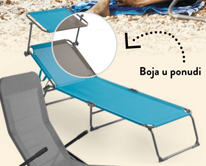 Ležaljka tronožna 1 kom SIMPEX - Akcija u trgovini Interspar