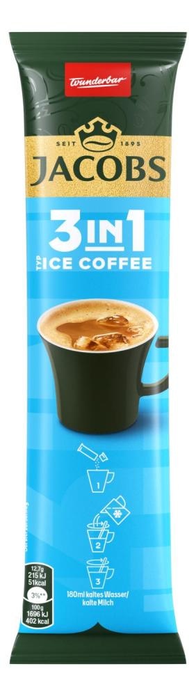 Jacobs 3 in 1 Ice Coffee Instant napitak 12,7g - Akcija u trgovini Žabac
