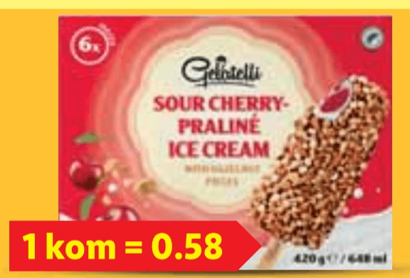 Gelatelli Sladoled praline 6 x 70 g - Akcija u trgovini Lidl