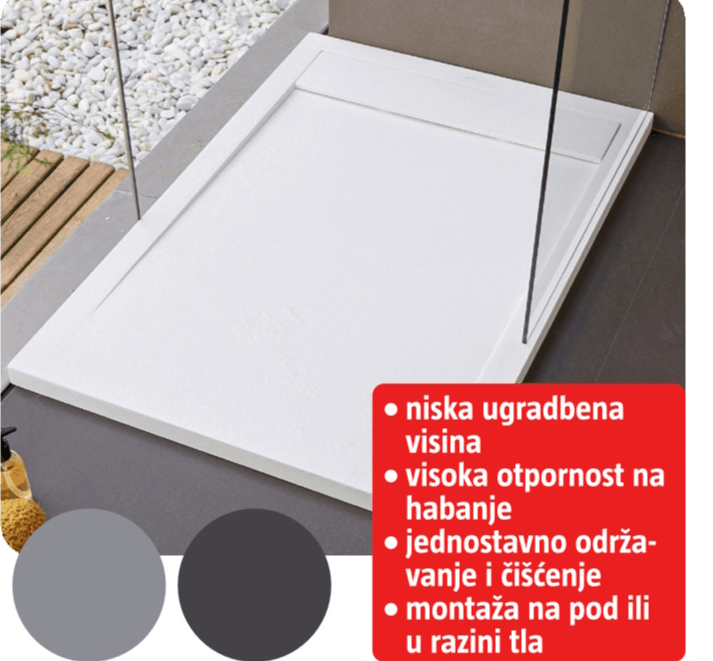 Tuš kada 100 x 80 cm - Akcija u trgovini Bauhaus