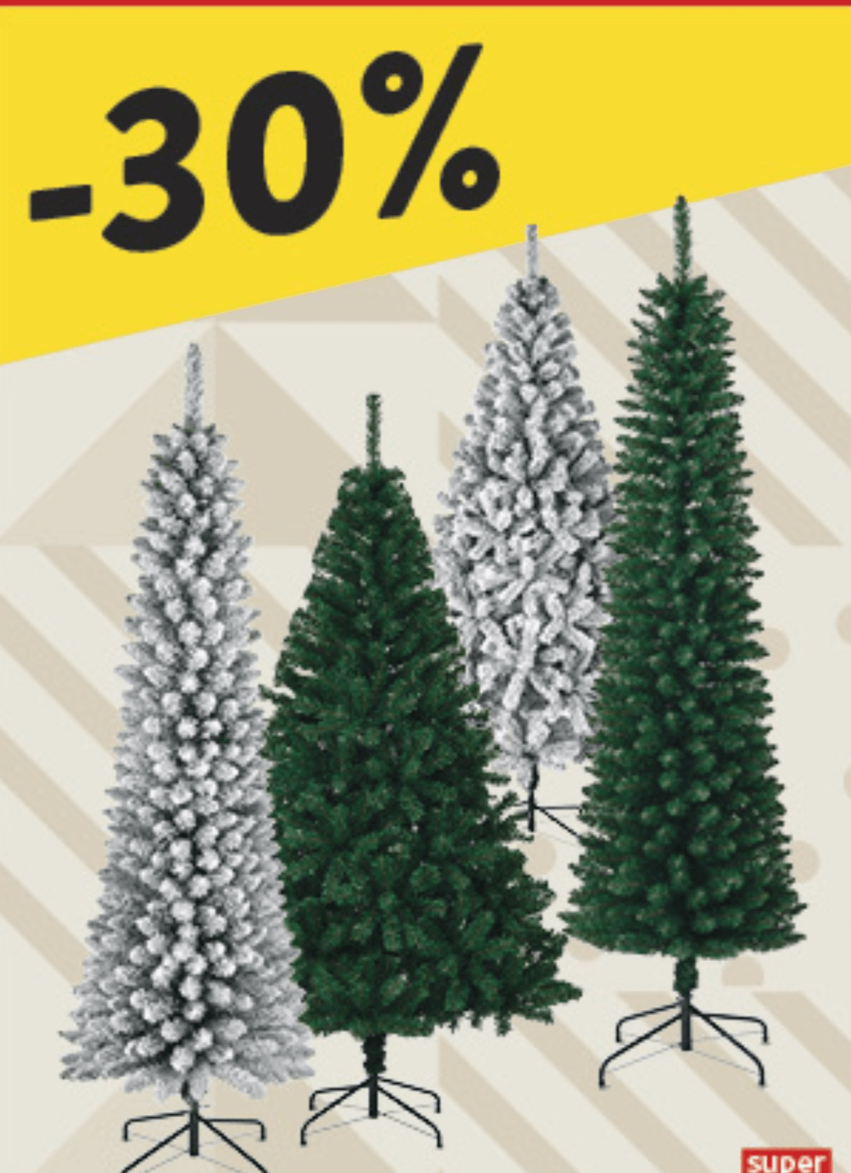 Odabrana božićna drvca - Akcija u trgovini Konzum