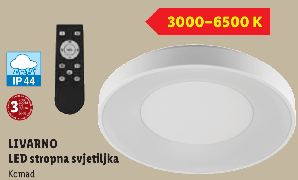 LIVARNO LED stropna svjetiljka - Akcija u trgovini Lidl