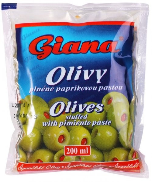 Giana Masline zelene punjene paprikom 195 g - Akcija u trgovini Gavranović