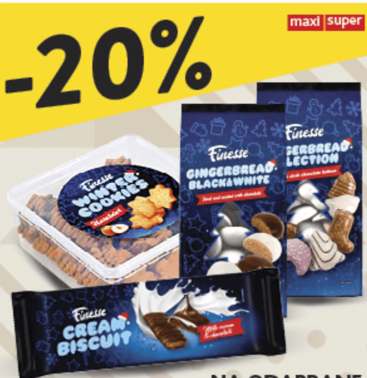 Finesse božićni keksi - Akcija u trgovini Konzum