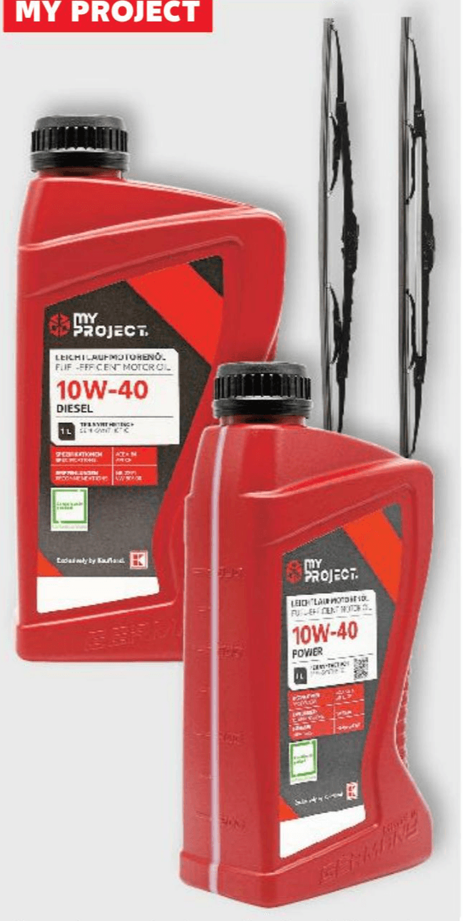My Project motorno ulje 10W-40 Diesel 1 L Akcija u trgovini Kaufland