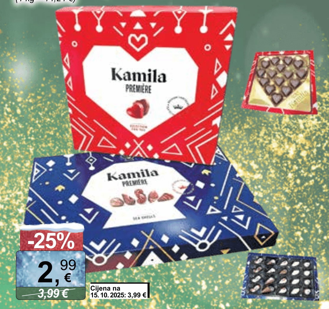 Praline Kamila 210 g - Akcija u trgovini KTC