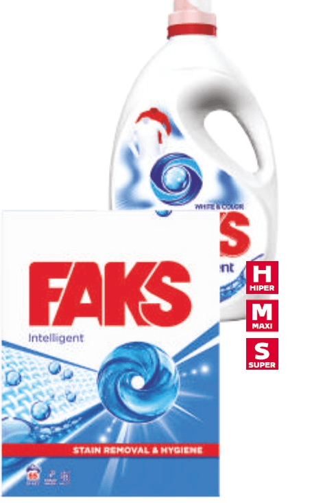 Faks Deterdžent za pranje rublja 3,575 kg ili 3,25 L - Akcija u trgovini Tommy