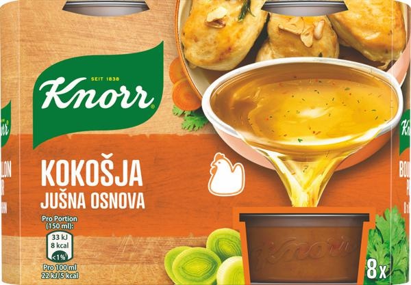 Knorr Kokošja jušna osnova 8x28g - Akcija u trgovini Žabac