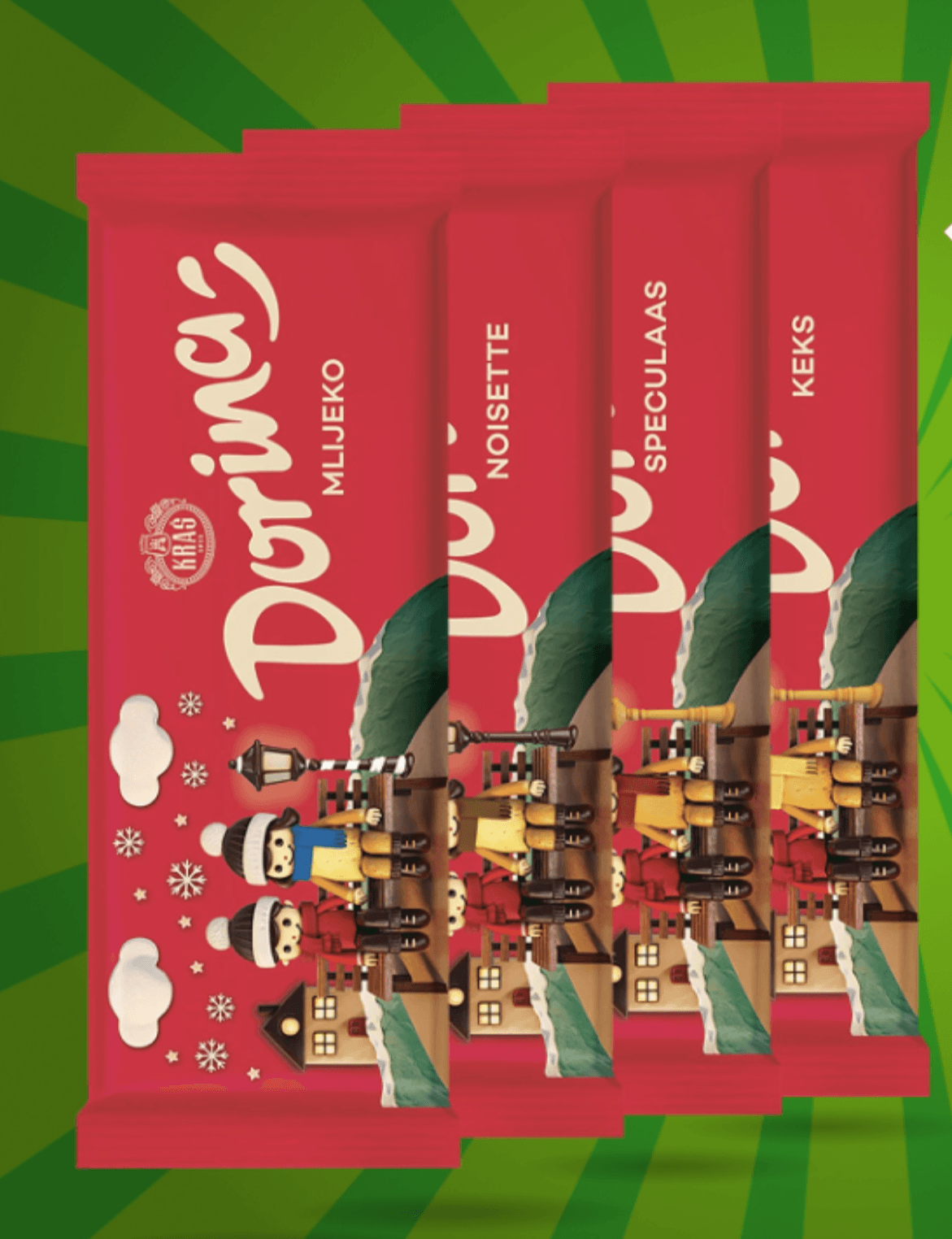 Dorina Mlijeko, Keks, Noisette, Speculaas 160g KRAS - Akcija u trgovini Žabac