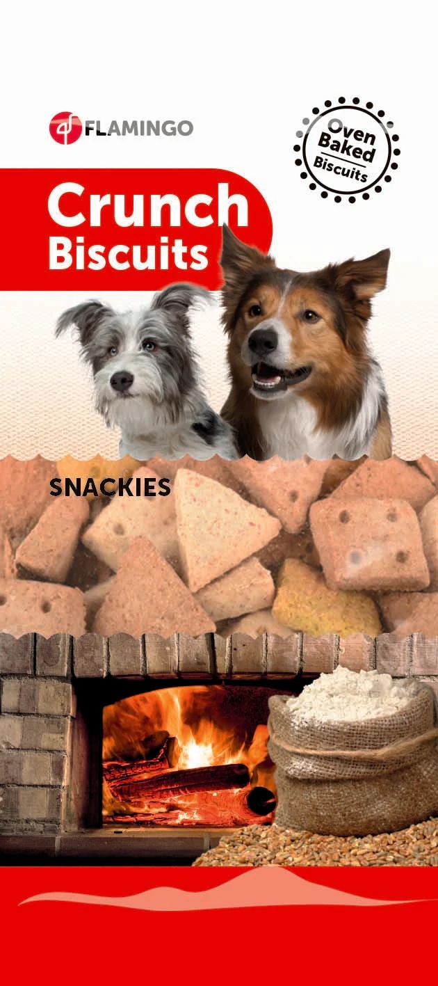 FLAMINGO Hrskavi biskviti za pse Sandwich Hearts 500g - Akcija u trgovini Pet Centar