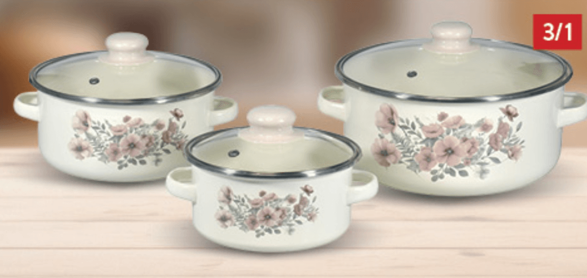 Lonac s poklopcem 3/1, set - Akcija u trgovini Konzum