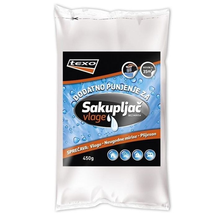 Dodatno punjenje za sakupljač vlage 3 x 450 g Texo - Akcija u trgovini Grama