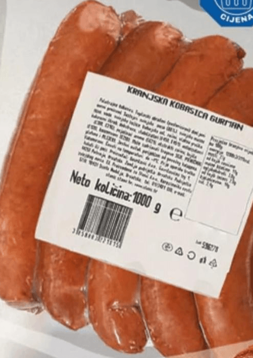 Kranjska kobasica 1000 g - Akcija u trgovini Stanić Diskont