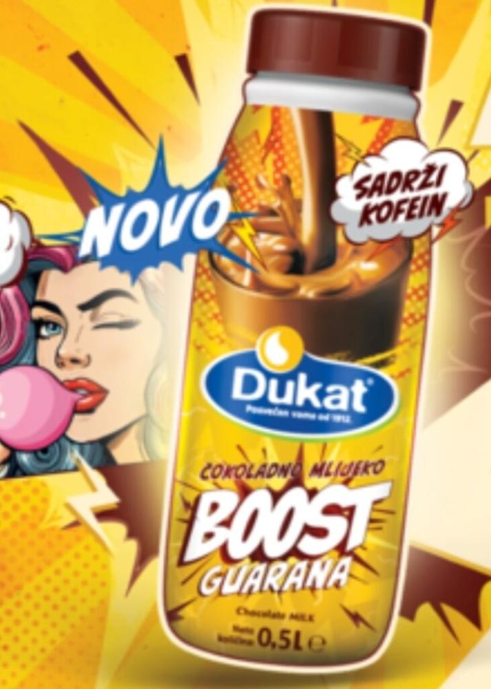 Dukat Mlijeko čokoladno boost 500 ml - Akcija u trgovini NTL