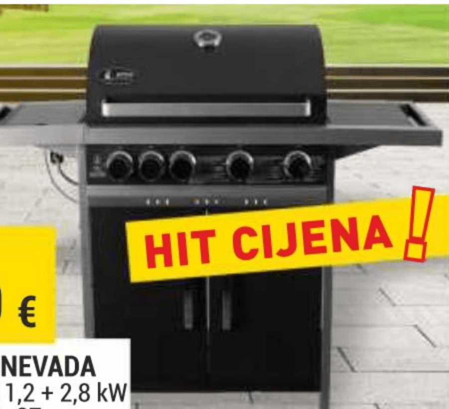 Plinski roštilj Nevada ACTIVA MASTERCOOK - Akcija u trgovini Merkury
