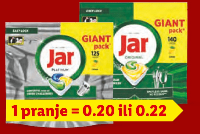 Jar 125 ili 140 kom - Akcija u trgovini Lidl