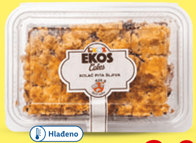 Ekos Svježa pita od šljiva 420 g Akcija u trgovini Lidl