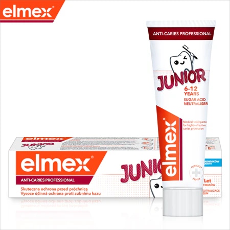 elmex pasta za zube Junior Caries Protection 75 ml - Akcija u trgovini Dm