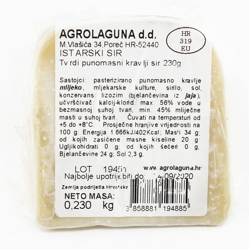 Istarski sir kravlji 230 g Agrolaguna - Akcija u trgovini Plodine