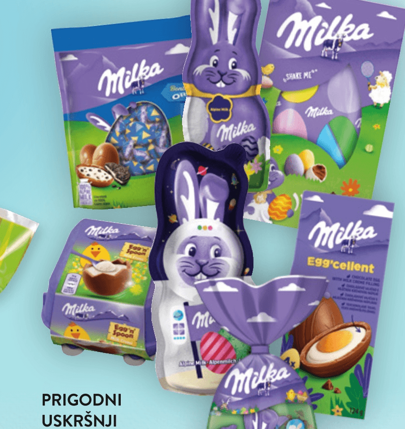 Prigodni uskršnji proizvodi Milka - Akcija u trgovini Interspar