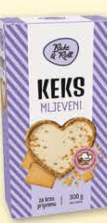 Bake&Roll Mljeveni keksi 300 g - Akcija u trgovini Plodine